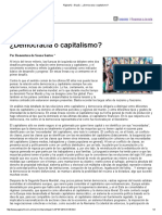 Página - 12 - El País - ¿Democracia o Capitalismo