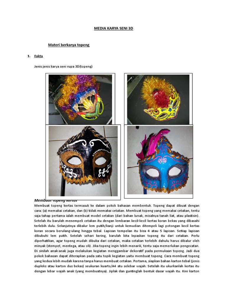 Dokumen 3d Topeng