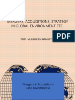 L 5 Mergers, Acquisitions, Strategy in Global Environment