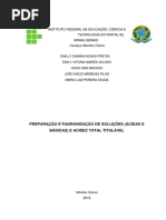 Relatório 01- Preparação e Padronização de Solucões (Ácidas e Básicas) e Acidez Total Titulável