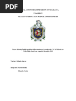 National Autonomous University of Nicaragua Unan-Leon Faculty of Education Science and Humanities