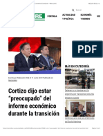 Cortizo dijo estar “preocupado” del informe económico durante la transición - Metro Libre