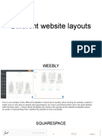 Different Website Layouts