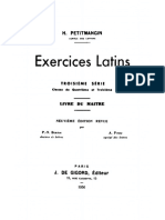 Exercices latins. Troisième série. Livre du maître.