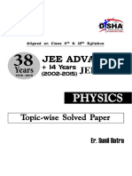 38 Years IIT-JEE Advanced - 14 - Disha Experts Physics PDF