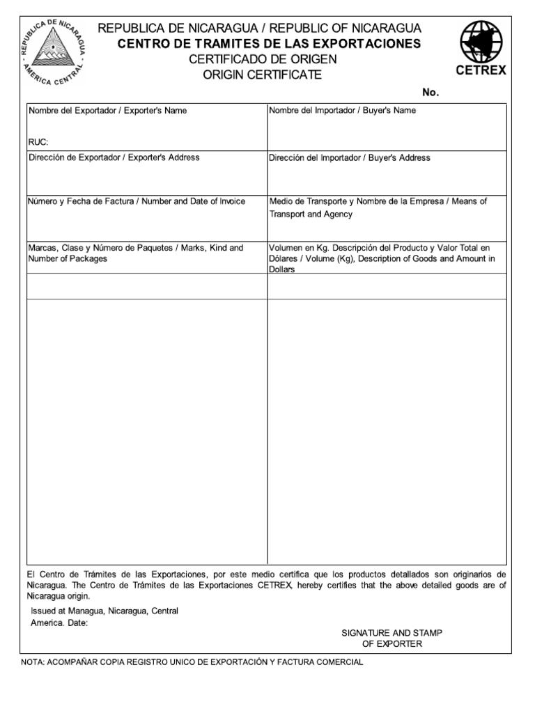 Formato Cetrex | PDF