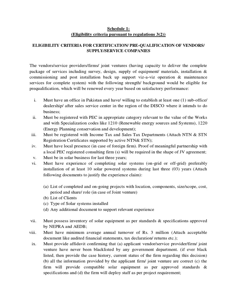 Draft Regulation For Certification of Companies With Schedules PDF