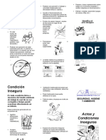 TRIPTICO Actos y Condiciones Inseguras