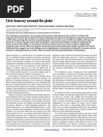 El informe "Honestidad cívica alrededor del mundo"
