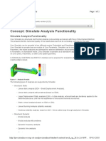 Simulate Analysis Functionality
