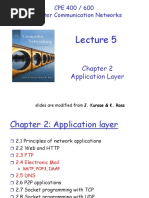 Application Layer: CPE 400 / 600 Computer Communication Networks