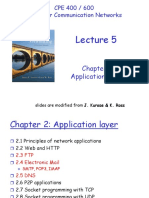 Application Layer: CPE 400 / 600 Computer Communication Networks