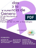 Jornada Violencia Género. 27-Nov