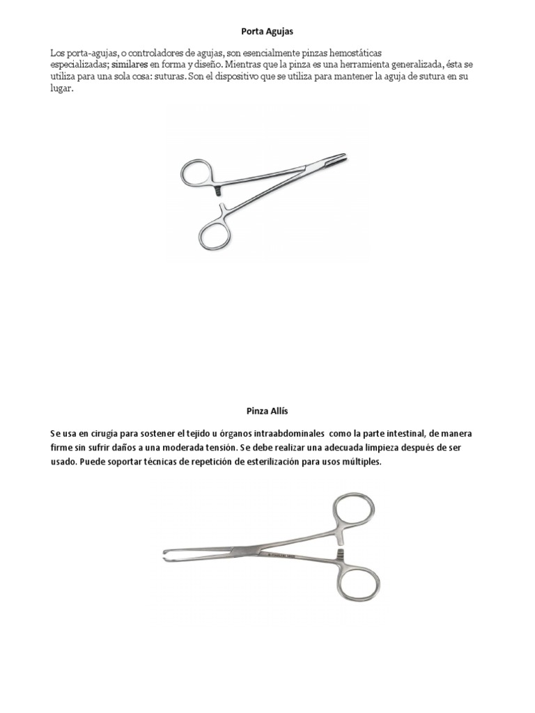 tipos-y-funciones-de-pinzas-quir-rgicas-pdf-cirug-a-sutura-quir-rgica