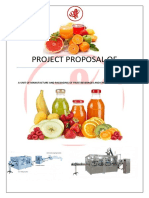 Project Proposal for Fruit Beverage Manufacturing Unit