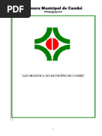 Lei Organica Cambe