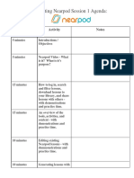 Navigating Nearpod Session 1 Agenda:: Time Limit (2 Hours) Activity Notes