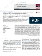 Impact of Antipsychotic Medication On Transcranial Direct Current Stimulation (TDCS) Effects in Schizophrenia Patients