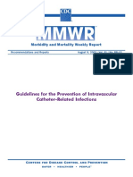 Guidelines Prevention Intravascular Catheter