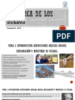 TEMA 1 Mecánica de Los Suelos. Prof. Francisco Pinto PDF