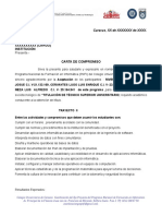 03 Modelo Carta de Compromiso Trayecto II