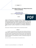 BRITO, 2005. A INFORMAÇÃO ARQUIVÍSTICA NA ARQUIVOLOGIA PÓS-CUSTODIAL