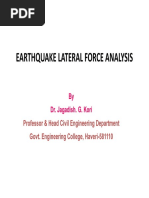 Earthquake Lateral Force Analysis: by by Dr. Jagadish. G. Kori | PDF ...