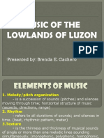 Music of The Lowlands of Luzon: Presented By: Brenda E. Cachero