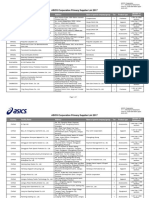 ASICS Corporation Primary Supplier List 2017 - Original