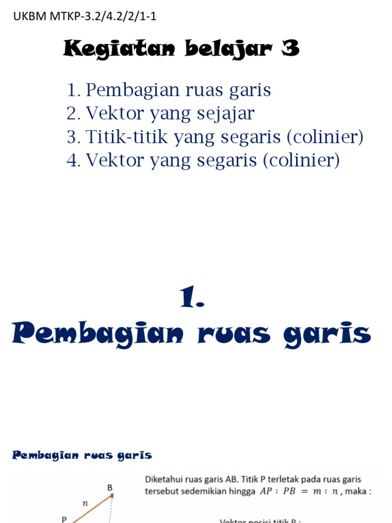 Kegiatan Belajar 3 Vektor