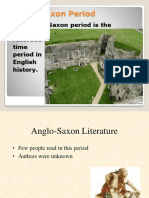 Anglo-Saxon Period: The Anglo-Saxon Period Is The Earliest Recorded Time Period in English History