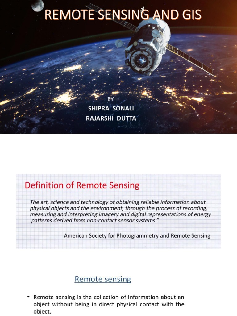 Remote Sensing and GIS for Sustainability | PDF | Science & Mathematics ...