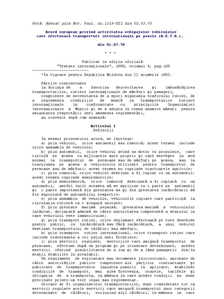 Acord AETR | PDF