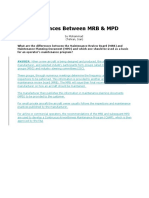 Differences Between MRB, MPD and Aircraft Weight Requirements