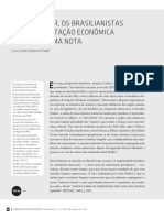 Prado (2016) Werner Baer, Os Brasilianistas e a Interpretação Econômica Do Brasil Uma Nota.