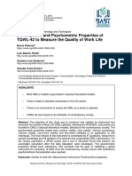 Development and Psychometric Properties of TQWL-42 To Measure The Quality of Work Life