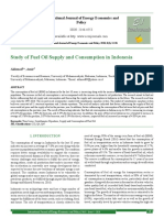 Study of Fuel Oil Supply and Consumption in Indonesia