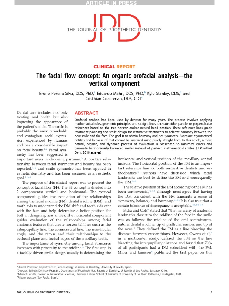 Facial Flow Final PDF | PDF | Face | Dentistry