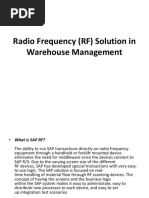 Radio Frequency (RF) Solution in Warehouse Management