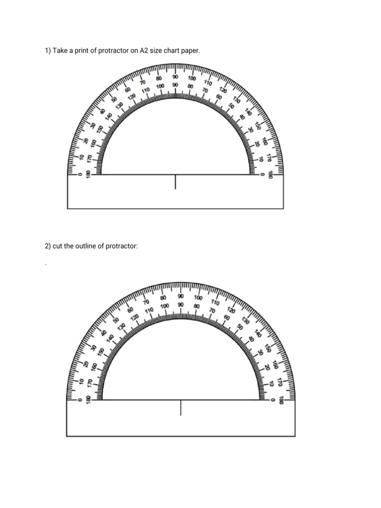 DIY Protractor Craft Instructions | PDF