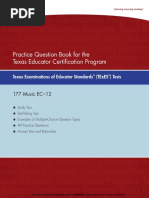 Ebook Texes Music Ec12 Practice Question 177 Pdf Multiple Choice Singing