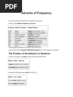 Adverbs of Frequency