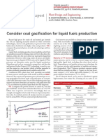 Consider Coal Gasification for Liquid Fuels Production