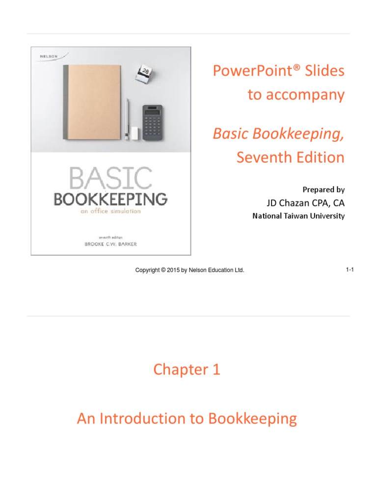 Basic Bookkeeping PDF Bookkeeping Equity (Finance)