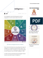 9 Types of Intelligence - Infographic