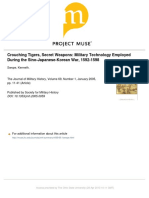 JMH - Crouching Tigers, Secret Weapons: Military Technology Employed During The Sino-Japanese-Korean War, 1592-1598 Swope, Kenneth.