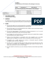 MICLAB 150 Initial Investigation of Out of Specification (OOS) Results in Microbiological Laboratory