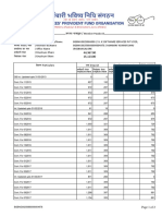 Member Passbook Details for Pension Contributions