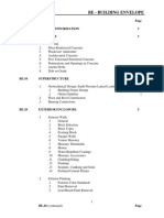 Be - Building Envelope: BE.1 General Information 3 BE.2 Concrete 3