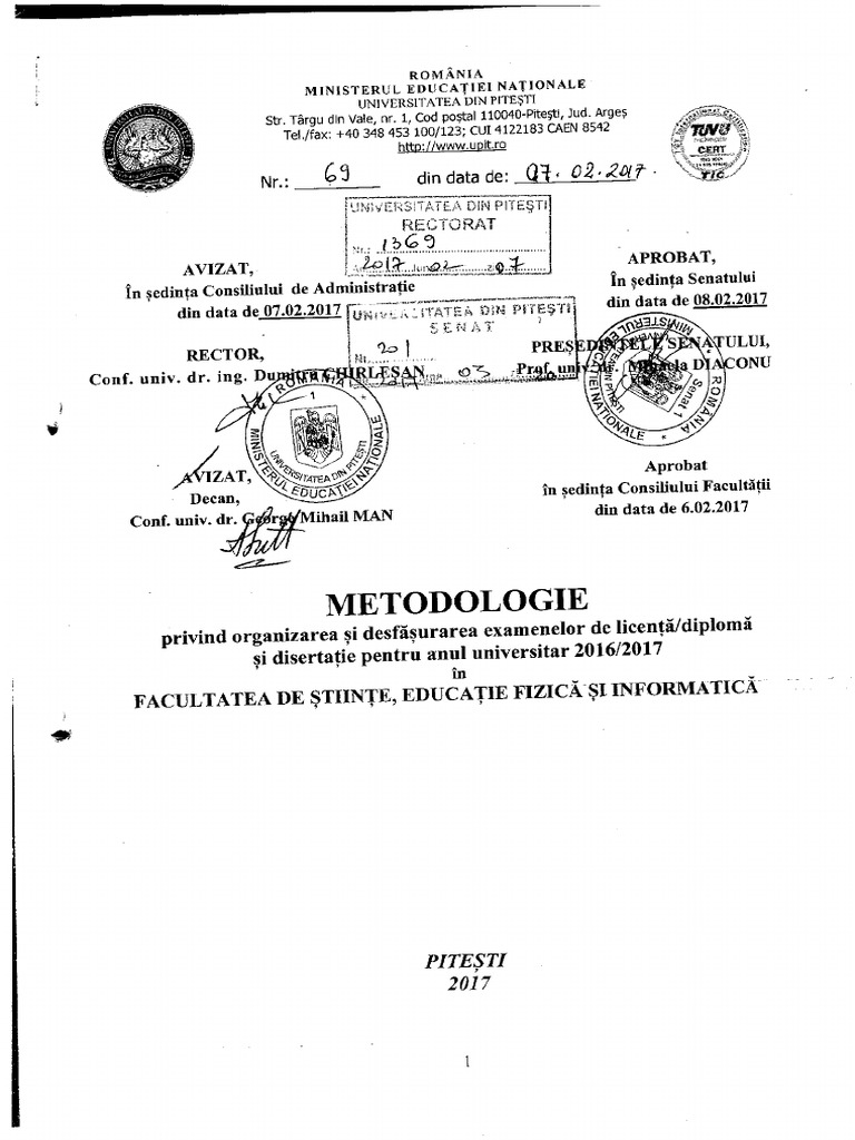 Anexa Ii 1 3 9 Metodologie Finalizare Studii